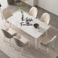 Set meja makan minimalis 6 kursi | kursi makan | meja makan