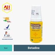 Betadine Antiseptic Solution 5 ml Betadin Cair Betadin kecil