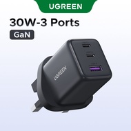 【Nexode】UGREEN 30W/20W GaN Charger USB-C/USB-A 2/3 Ports Charger Nexode GaN Fast Charger USB-C Power