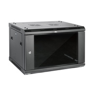 Elite Collection 6U Wall Mount Server Cabinet IT Network Rack Enclosure Lockable Door and Side Panel