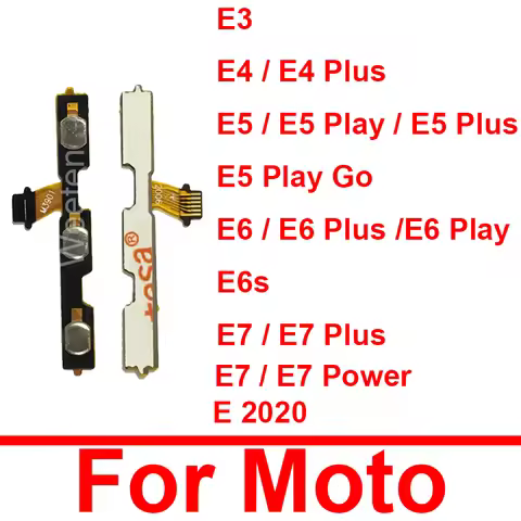 Power Volume Flex Cable For Motorola Moto E3 E4 E5 E6 E7 Plus Play E6s E5 Play Go E7 Power E7i E 202