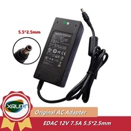 Genuine EDAC EA10952F-120 EA10951F-120 AC Adapter Charger 12V 7.5A 90W 5.5x2.5mm Power Supply Origin