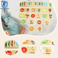 [Gazechimp] Wooden Alphabet Puzzles Letters Matching Game Activities Early Education Abc