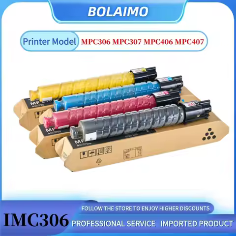 4PCS MPC306 Toner Cartridge For Ricoh Aficio MPC306 MPC307 MPC406 MPC407 High Quality Japan Compatib
