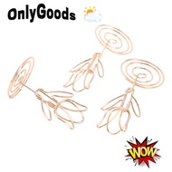 ONLYGOODSS 20Pcs Flower Place Card Holder, 50*29mm Tulip Shape Rose Gold Place Card Holder, Mini Ros