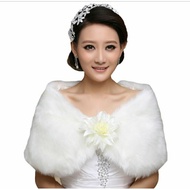 White Feather Bolero Flower Brooch White Feather Shawl Flower Brooch