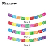 [Phenovo] Mexican Party Banner Plastic Fiesta Hanging Banner for Dia DE Los Muertos