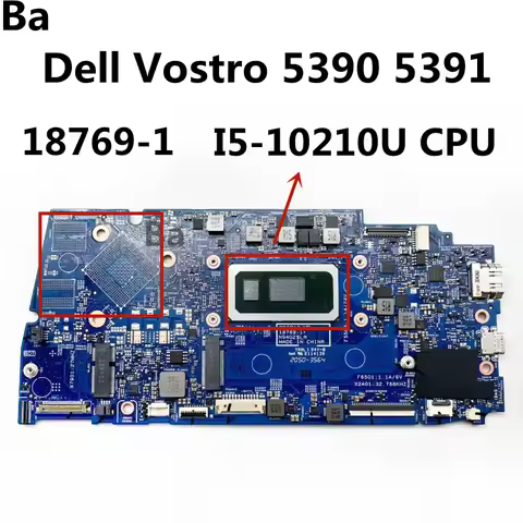 For Dell Vostro 5390 5391 Laptop Motherboard WASP13-MB 18769-1 With I5-10210U CPU