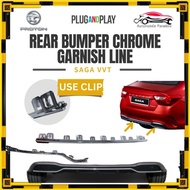 Proton Saga - Rear Bumper Lower Diffuser Chrome Garnish Line ( Saga VVT 2019 - 2023 )