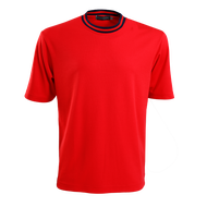 ELLE HOMME เสื้อยืดคอกลม แขนสั้น ลำตัวหลวม สีพื้น สีน้ำเงิน รุ่น W8K913