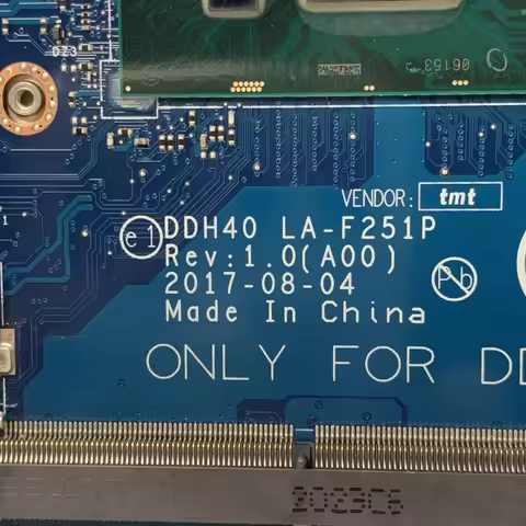 CN-0WV6GW CN-0RN0N1 CN-0DVY4W With I5-8250U/I7-8550U CPU GM/MX150 LA-F251P For Dell 7472 7572 Laptop