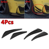 ครีบข้างรถคาร์บอนไฟเบอร์จริง4ชิ้นครีบลำตัวสปอยเลอร์สติกเกอร์สำหรับ BMW คาง E90 E91 E92 E93 G20 G28 G
