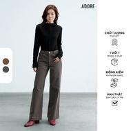 512TR2009 - ADORE gray/chocolate brown straight khaki pants