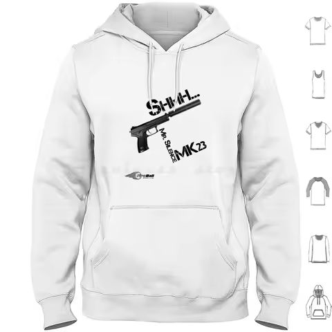 Gun 23 Hoodie Cotton Long Sleeve 18 Years Military Service Rifle Eotech Sniper Navy Nsw Nswdg Stamp 