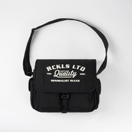 RCKLS. Slingbag Raven Black I Tas Selempang Bahu Pria