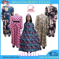 Ready Stocks Budak Kanak Kanak Baju Jubah Muslimah Dress