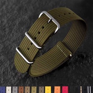 NATO One Piece NATO AGT Nylon High Density Nylon Woven Canvas Strap 18/19/20/21/22mm xindianL