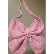 <D’ crochet corner> Bow Bag crochet