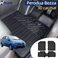 3D car mat Perodua Bezza (2016-Present)  Car Mat car floor mat 3D foot mat carpet TPE rubber mat