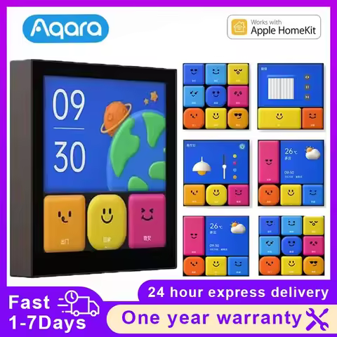 Aqara Smart Switch S1E Touch Control 4 Full LED Timer Calendar Power Statistics Scene Setting Remote