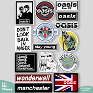 HP OASIS WONDERWALL Band Sticker Waterproof Vinyl Sticker || Helmet case sticker oasis bandhp