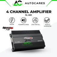SHUTTLE LAB Amplifier SL-460 4CH Amplifier Kereta 1800W 4Channel Power Amp Car Amplifier for Car Spe