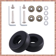 48Mm X18Mm 1 Pair Luggage Suitcase Replacement Wheels Axles Deluxe Repair Luggage Replacement Wheels