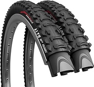Fincci Pair 26 x 1.95 Inch 53-559 Foldable Tires for MTB Mountain Hybrid Bike Bicycle - Pack of 2