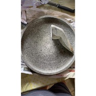 cobek batu asli satu set 28cm