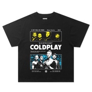 Coldplay oversize t-shirt coldplay band t-shirt