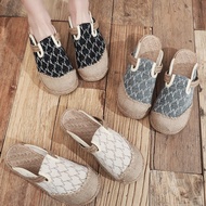 Lazy Shoes, Ethnic Style Women's Shoes, Women's Chenille Fabric Soft TPR Sole Craft Cloth Shoes