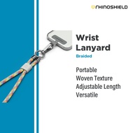 RhinoShield Braided Wrist Phone Lanyard Adjustable Waterproof Phone Strap Antibacterial Durable Recyled PET (Lanyard Card Not Included)