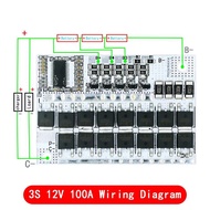 3s/4s/5s Bms 12v 16.8v 21v 3.7v 100a Li-ion Lmo Ternary Lithium Battery Protection Circuit Board Li-polymer Balance Charging