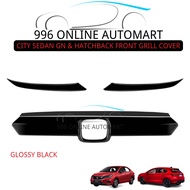 HONDA CITY GN2 2020 &amp; HATCHBACK 2022 FRONT GRILL RS COVER &amp; EYELIPS COVER GLOSSY BLACK [DOUBLE TAPE INSTALL ONLY]