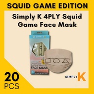 PENUTUP MUKA DEWASA 4 PLY MEDICAL FACE MASK SQUID GAME EDITION Face Mask Squid Game Edition by Simpl