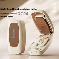 JUNMPER2R Pill Divider Storage Box, Drug Tablet Dustproof Quartering Pill Divider, Portable Divider 