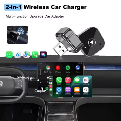 Gallop Sprite 2 in 1 Wireless CarPlay & Android Auto Adapter Plug And Play AI Smart Box for All Cars