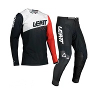 ชุดแว่นตาสำหรับจักรยานยนต์วิบาก2024 LEATT 4.5 Enduro ชุดแข่งรถเสื้อและกางเกง Combo MX ATV