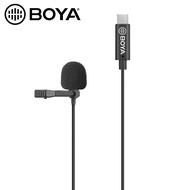 BOYA BY-M3 Digital Lavalier Microphone Clip On Mic Type C Audio Recorder for Android Phone Mobile Device Smartphone BY M3