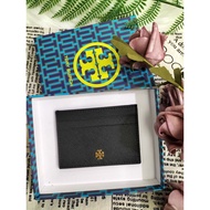 Tory Burch Emerson Leather Slim Card Case Wallet Card Holder + GIFT BOX