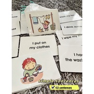 🇲🇾English reading sentences card Phonics cvc kadimbas bacaan Flash Card Toddler Educational Early Le