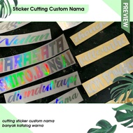 Cutting sticker Name