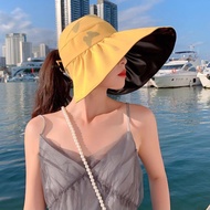 【CC】 New Visors Hat Wide Large Brim Beach Hats chapeau femme UV Protection Cap