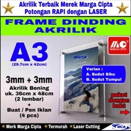 A3 ACRYLIC FRAME (3MM+3MM)/ACRYLIC FRAME/Wall FRAME