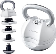 BYZOOM FITNESS Adjustable Kettlebell 30lb Weight Training Fitness Exercise Full Body Workout 5 in 1 