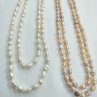 BIWA KNOTTED FRESH WATER PEARL LONG NECKLACE