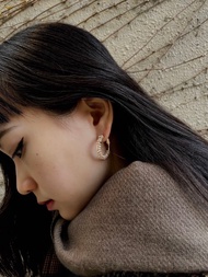 【金辰】圈圈耳飾 | 日本米珠 / 14K耳針