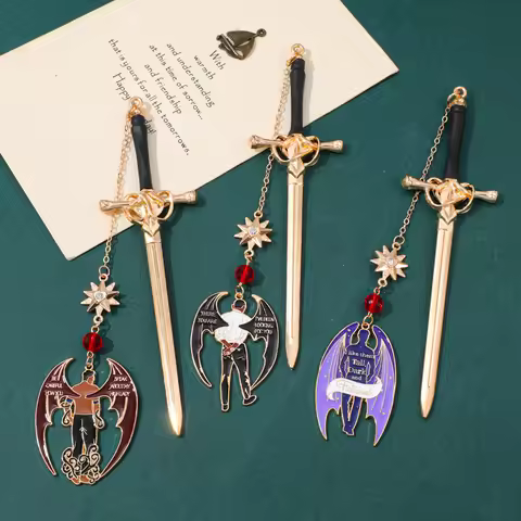 Acotar Night Court Bat Boy Sword Bookmarks Fantasy Fanfiction Page Markers Book Decorations Literatu