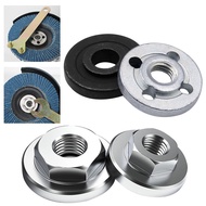 1Pc M10/M14 Thread Replacement Angle Grinder Metal Pressure Plate Inner Outer Flange Nut Set Tools for 10mm/14mm Spindle Thread