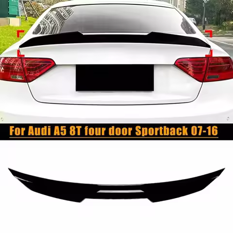For Audi A5 A5 S-line 8T B8 B8.5 4Door Sportback 2007-2016 PSM Style Car Rear Roof Spoiler Wing Spoi